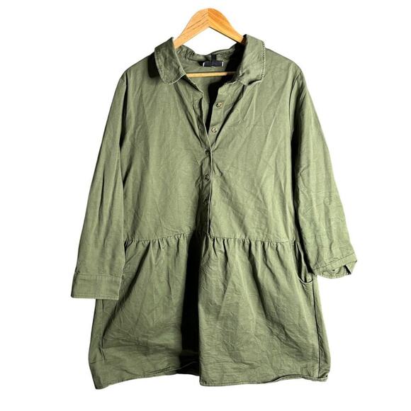 Tuckernuck Hayes Shirt Dress Jade Green Size XXL - Picture 5 of 7